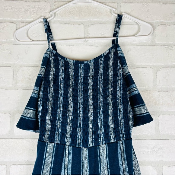 Super Cute Boho Hippie Romper Pantsuit, Shades of Blue, Travel, Summer‎ Size 7-9 - Picture 4 of 13